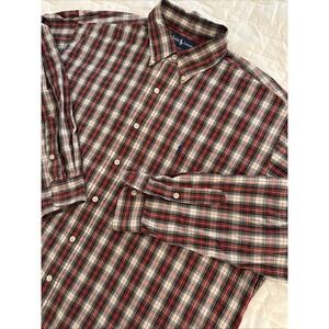 Ralph Lauren Blake Fit Men's Plaid Button Down Sz XL‎ Christmas Vibe Holiday